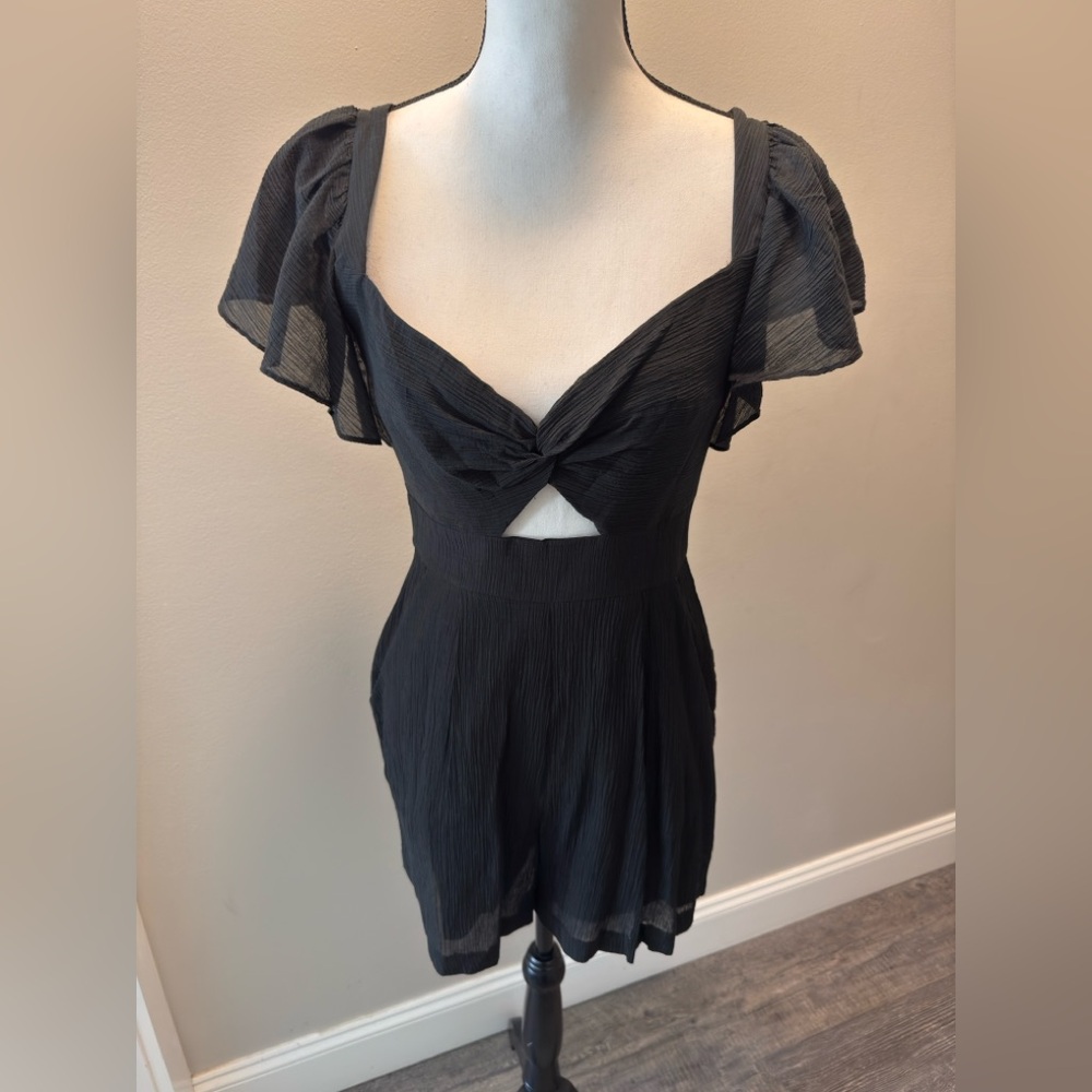 BCBGMaxAzria Elegant Black Romper